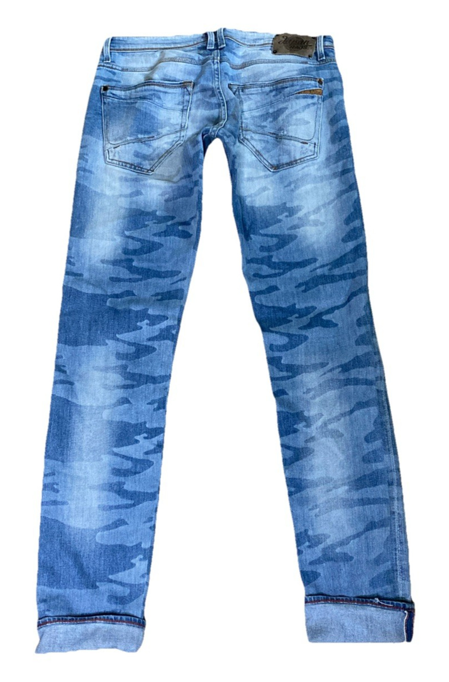 Japan Rags Camo Selvedge Jeans 32x34 Low Rise Le Temps Des Cerises